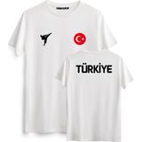 Hakuof Karate Türkiye Tişört - XS - Beyaz