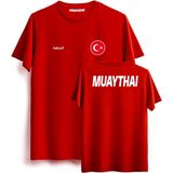 Hakuof Muaythai Türkiye Tişört - L - Kırmızı