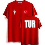 Hakuof Muaythai Türkiye Tişört - S - Kırmızı