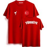Hakuof Taekwondo Türkiye Tişört - S - Kırmızı