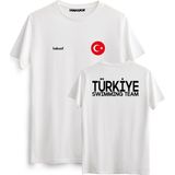 Hakuof Türkiye Swimming Team Tişört - L - Beyaz