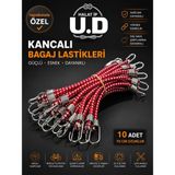 Halat Ip Gergili Bagaj Lastiği 2 Kancalı 75CM 10 Adet