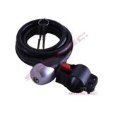 Halat Kilit Bisiklet Kilit 12 MM Kalınlık 150 CM Uzunluk-boy Beyaz - Siyah