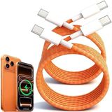 Halat type-c-c şarj kablosu güçlü dayanıklı şarj kablosu for iphone 15/16/17 pro max için yüksek hızlı şarj kablosu