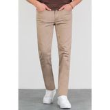 Halat's Erkek Bej Regular Fit Likralı Jean Boru Paça Rahat Kesim Kot Pantolon BENJAMİN - BEIGE - 33 / 32