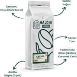 Haldia Coffee Crema Espresso Kahve Blend 1000GR. | Arabica | Koyu Kavrum | Yoğun Gövde, Yoğun Tat - Sifon (Syphon) - 1 kg