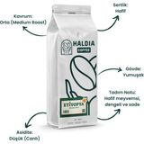 Haldia Coffee Etiyopya Filtre Kahve Blend 1000GR. | Arabica | Orta Kavrum | Yumuşak Gövde, hafif Tat - Çekirdek - 1 kg