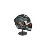 Half - 902 Güneş Vizörlü Çene Açılır Kask H1 Grey (Şeffaf Vizörlü)
