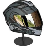 Half - 902 Güneş Vizörlü Çene Açılır Kask H1 Grey (Silver Vizörlü)