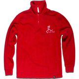 Half Zipper Polar Red - XS - Kırmızı