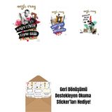 Halfeti’nin Siyah Gülü + Hayatımın Müsveddesi + Yıldızlar Mektup Yazar + Okuma Sticker'ları - 1399.95