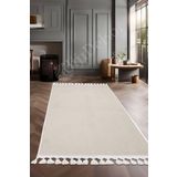 Halı Cool Krem Pramit Yıkanabilir Saçaklı Kesme Ince Yolluk Kilim Salon Halısı Modelleri