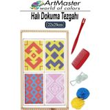 Halı Dokuma Tezgahı 22X29 Cm 1 Paket Okul Çocuk Hobi Elişi Tezgah Halı Dokuma Seti Okul Sınıf Etkinlik