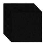 Halı fayansları 30 x 30 cm kendinden yapışkanlı halı - 10 adet set - 0,9 m² - halı, arka kaplamalı fayans, dayanıklı halı, ev, ofis, ticari alanlar için zemin kaplaması (siyah)