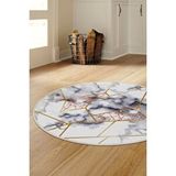 Halı Gold Kristal Yıkanabilir Yuvarlak Kesme Ince Yolluk Kilim Salon Halısı Modelleri Altın