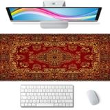 Halı Masa Matı Vintage Retro Boho Büyük Genişletilmiş Mouse Pad XL Oyun Mouse Pad Klavye Mouse Mat Bilgisayar Dizüstü Bilgisayar için 70 cm x 25 cm Kaymaz Kauçuk Taban Dikişli Kenarları