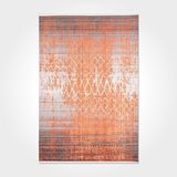 Hali.Net 100x250 cm Turuncu Yıkanabilir Halı | Mutfak Yolluk Halısı | Leke Tutmaz Hipoalerjenik | Leke Tutmaz Hipoalerjenik - 100 x 250 cm