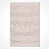 Hali.Net 100x450 cm Bej Açık Bej Küçük Kareler Modern Geometrik Yıkanabilir Halı | Mutfak Yolluk Halısı | Leke Tutmaz Hipoalerjenik | REY-1859AK - 100 x 450 cm
