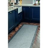 Halı sepeti Decoser Hasır 8063 Gri Antrasit Halı Kilim Kaymaz Taban Salon Mutfak Kesme Yolluk Diğer