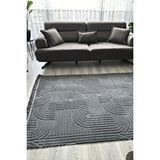 Halı sepeti Luxess Dizayn 1090 Antrasit Kaymaz Taban Kesme Yolluk Mutfak Halısı Modern Salon Halısı Diğer