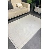 Halı sepeti Luxess Dizayn 1090 Krem Kaymaz Taban Kesme Yolluk Mutfak Halısı Modern Salon Halısı Diğer