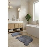 Halı Special Ayıcık 2’Li Peluş Banyo Paspas Seti 50X50+75X75 Cm Kaymaz Lateks Taban, Yumuşak Yüzey, Yıkanabilir