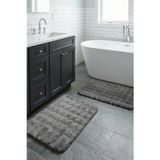 Halı Special Yuma 2’Li Peluş Bubble Banyo Paspas Seti 60X100+50X60 Cm Kaymaz Taban, Umuşak,Yıkanabilir