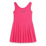 Haliç Mayo Sıfır Kollu Elbise Mayo Kız Çocuk Yüzücü Mayo 26310 Neon Pembe