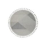 Halımax Eko Halı Soho SH 08 Grey Hav Toz Vermez Bukle Makine Halısı Yuvarlak Gri Mutfak Halısı