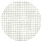 Halımax Ekstra Yumuşak Dokulu Beyaz Bubble Tavşan Tüyü Darcio Yuvarlak Post Peluş Halı - 100 x 100 cm