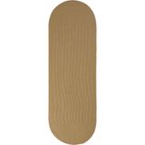 Halımax Milda 135 Çift Taraflı Jüt Halı Kahve Oval Yolluk Antre Hol Koridor Halısı Hasır Dokulu Kilim