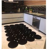 Halımax Milda Jüt Hasırlı Örgü Kilim 86 Siyah Halı 90X200