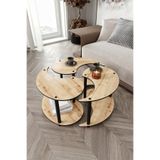 Halımax Yin Yang Unity Serenity Orta Sehpa 3 Lü? Safir -meşe 70 Cm
