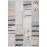 Halinet Bialobrzegi Krem Modern Etnik Desenli Makinada Yıkanabilir Hav Toz Vermez Leke Tutmayan Kaymaz Taban Dijital Makine Baskı Salon Yolluk Mutfak Halı