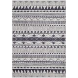 Halinet Biels Siyah Patchwork Etnik Modern Desenli Makinada Yıkanabilir Hav Toz Vermez Leke Tutmayan Kaymaz Taban Dijital Makine Baskı Salon Yolluk Mutfak Halı