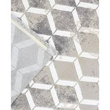 Halinet Blair Gri Geometrik Etnik Modern Desenli Poliproplen Hav Vermeyen Leke Tutmayan Kolay Temizlenen Yumuşak Makine Salon Yolluk Mutfak Halı