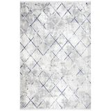 Halinet Blanch Geometrik Mavi Mikro polyester Dikdörtgen Modern Desenli Akrilik Hav Vermeyen Leke Tutmayan Kolay Temizlenen Yumuşak Makine Salon Yolluk Mutfak Halı