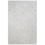 Halinet Bodin Geometrik Krem Mikro polyester Dikdörtgen Modern Desenli Akrilik Hav Vermeyen Leke Tutmayan Kolay Temizlenen Yumuşak Makine Salon Yolluk Mutfak Halı