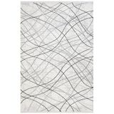 Halinet Bogy Geometrik Gri Polyester Dikdörtgen Modern Desenli Akrilik Hav Vermeyen Leke Tutmayan Kolay Temizlenen Yumuşak Makine Salon Yolluk Mutfak Halı