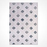 Halinet Carolina Gri Geometrik Etnik Modern Desenli Hav Vermeyen Leke Tutmayan Kolay Temizlenen Yumuşak Makine Salon Yolluk Mutfak Halı