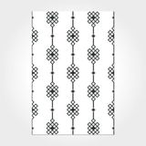 Halinet Cassidy Geometrik Siyah Polyester Kare Modern Desenli Pamuk Makinada Yıkanabilir Hav Toz Vermez Leke Tutmayan Kaymaz Taban Dijital Makine Baskı Salon Yolluk Mutfak Halı