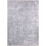 Halinet Cusovoy Gri Modern Etnik Desenli Makinada Yıkanabilir Hav Toz Vermez Leke Tutmayan Kaymaz Taban Dijital Makine Baskı Salon Yolluk Mutfak Halı