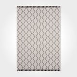 Halinet Ensley Gri Geometrik Etnik Modern Desenli Hav Vermeyen Leke Tutmayan Kolay Temizlenen Yumuşak Makine Salon Yolluk Mutfak Halı