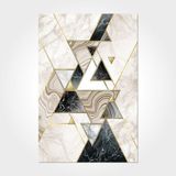 Halinet Faith Geometrik Krem Polyester Dikdörtgen Modern Desenli Pamuk Makinada Yıkanabilir Hav Toz Vermez Leke Tutmayan Kaymaz Taban Dijital Makine Baskı Salon Yolluk Mutfak Halı