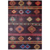 Halinet Gatcina Kahverengi Modern Etnik Desenli Makinada Yıkanabilir Hav Toz Vermez Leke Tutmayan Kaymaz Taban Dijital Makine Baskı Salon Yolluk Mutfak Halı