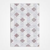Halinet Jenna Gri Geometrik Etnik Modern Desenli Hav Vermeyen Leke Tutmayan Kolay Temizlenen Yumuşak Makine Salon Yolluk Mutfak Halı