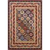Halinet Keyron Yöresel Bordo Bambu Dikdörtgen Modern Desenli Akrilik Hav Vermeyen Leke Tutmayan Kolay Temizlenen Yumuşak Makine Salon Yolluk Mutfak Halı
