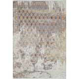 Halinet Mahsehr Mavi Göbekli Etnik Modern Desenli Pamuk Makinada Yıkanabilir Hav Toz Vermez Leke Tutmayan Kaymaz Taban Dijital Makine Baskı Salon Yolluk Mutfak Halı
