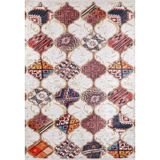 Halinet Montreal Bej Patchwork Etnik Modern Desenli Makinada Yıkanabilir Hav Toz Vermez Leke Tutmayan Kaymaz Taban Dijital Makine Baskı Salon Yolluk Mutfak Halı