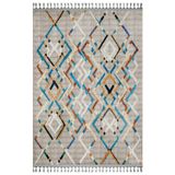Halinet Prabodh Gri Geometrik Etnik Modern Desenli Bambu Makinada Yıkanabilir Hav Toz Vermez Leke Tutmayan Kaymaz Taban Dijital Makine Baskı Salon Yolluk Mutfak Halı